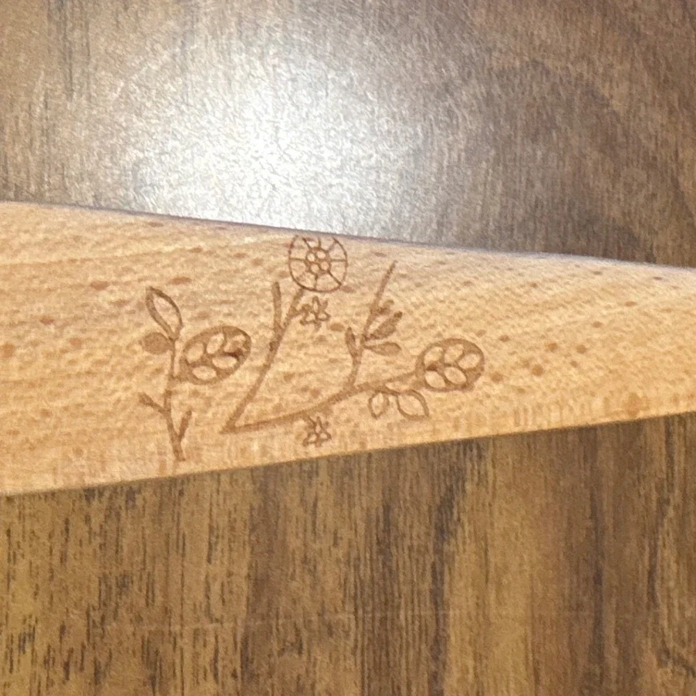 Talisman Designs Solid Beechwood Turner Spatula Owl‎ Etched Wood Kitchen Decor